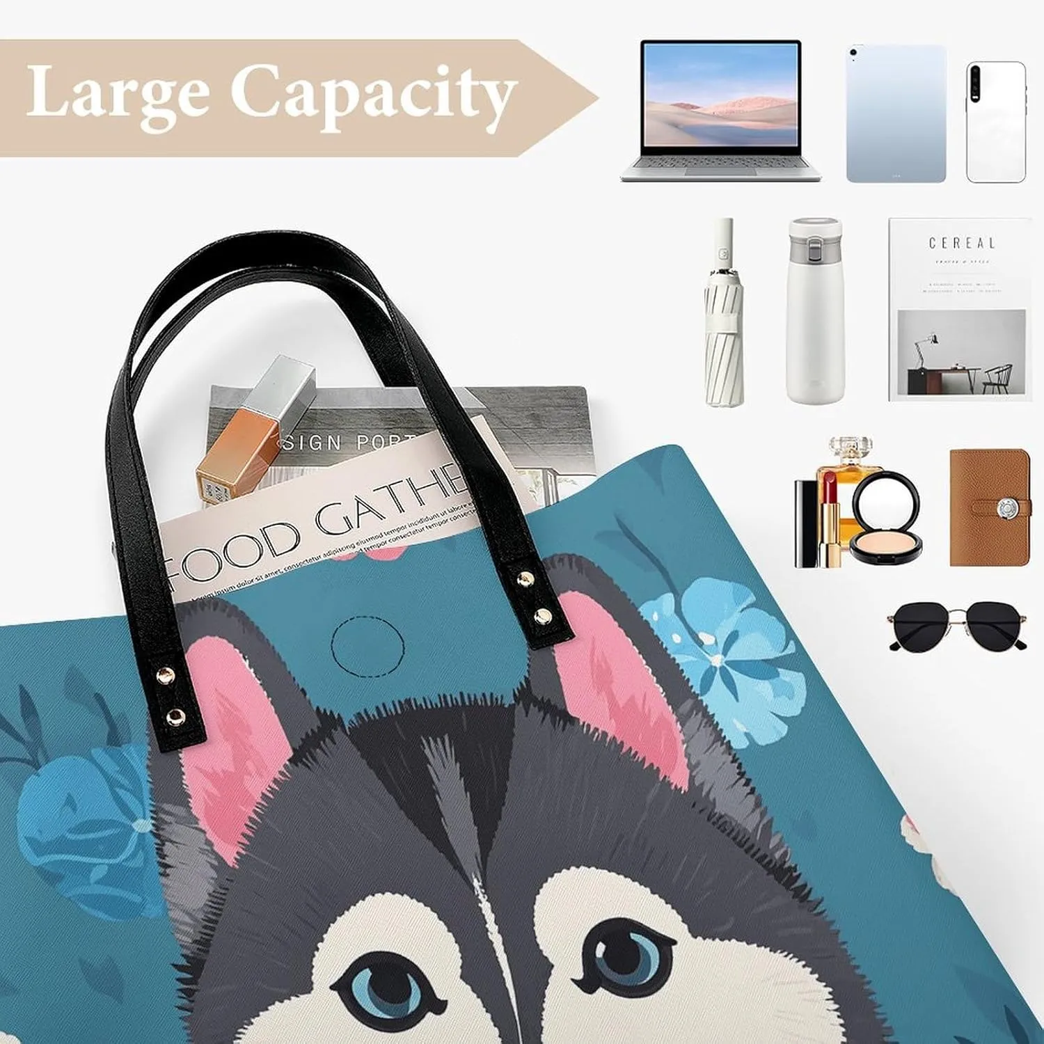 Leather Handbag for Women Tote Bag with Magnetic Buckle Pickleball Balls Colors Crossbody Bag Shoulder Bags