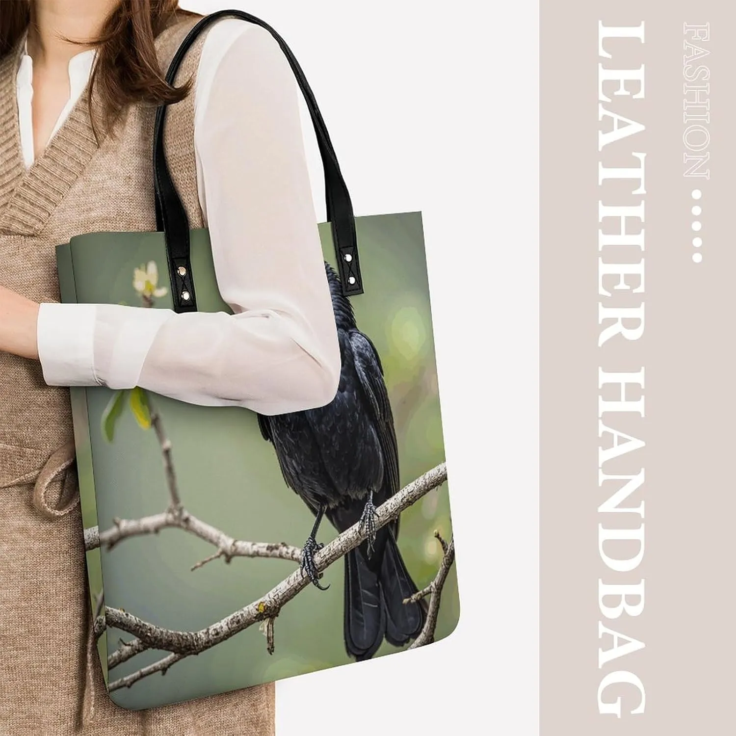 Leather Handbag for Women Tote Bag with Magnetic Buckle Pickleball Balls Colors Crossbody Bag Shoulder Bags