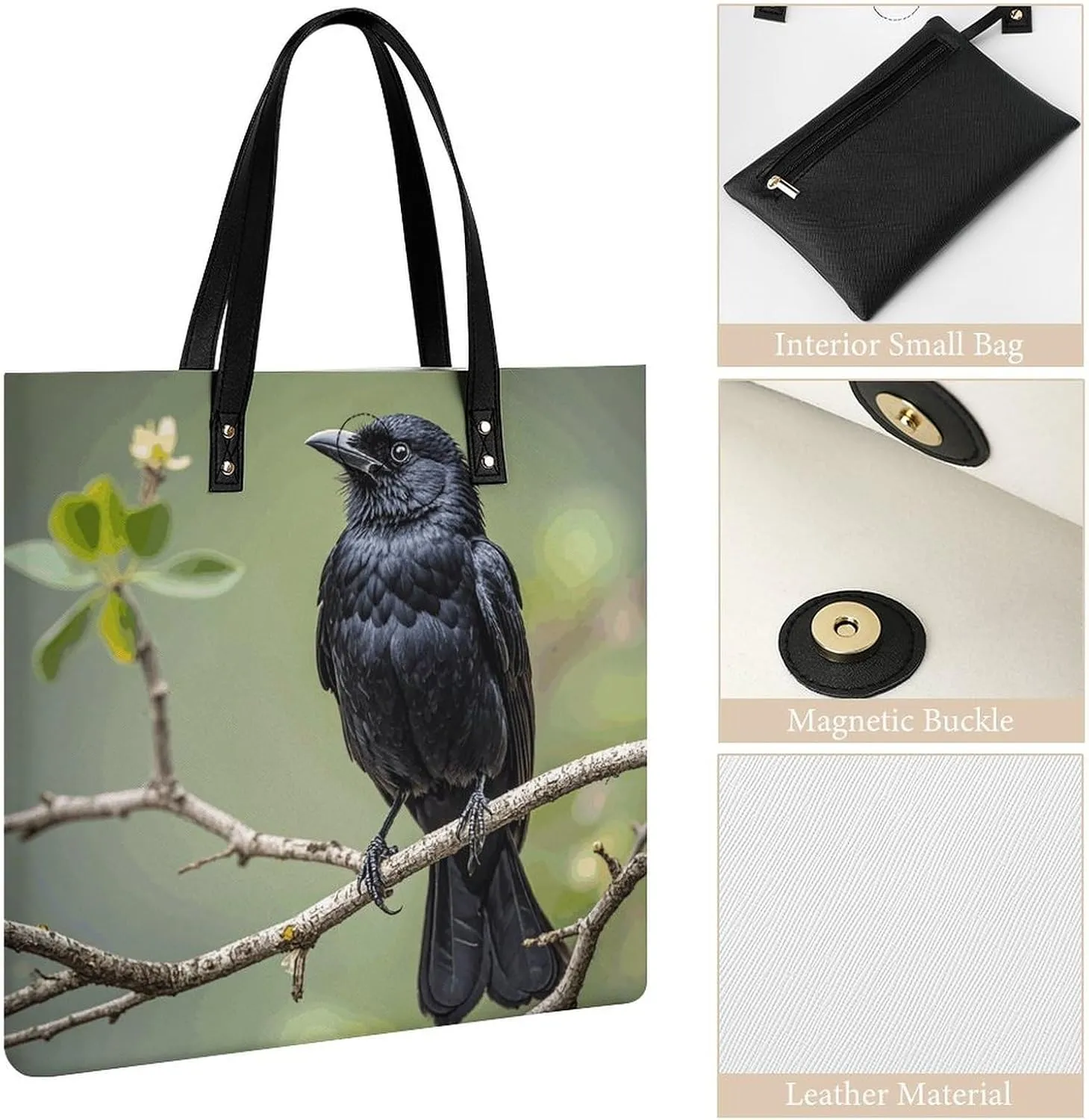 Leather Handbag for Women Tote Bag with Magnetic Buckle Pickleball Balls Colors Crossbody Bag Shoulder Bags