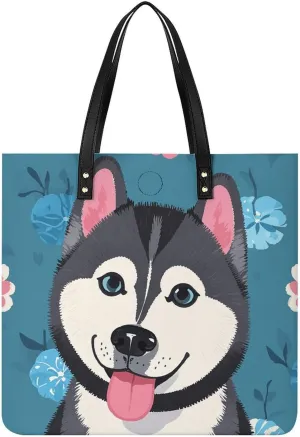 Leather Handbag for Women Tote Bag with Magnetic Buckle Pickleball Balls Colors Crossbody Bag Shoulder Bags