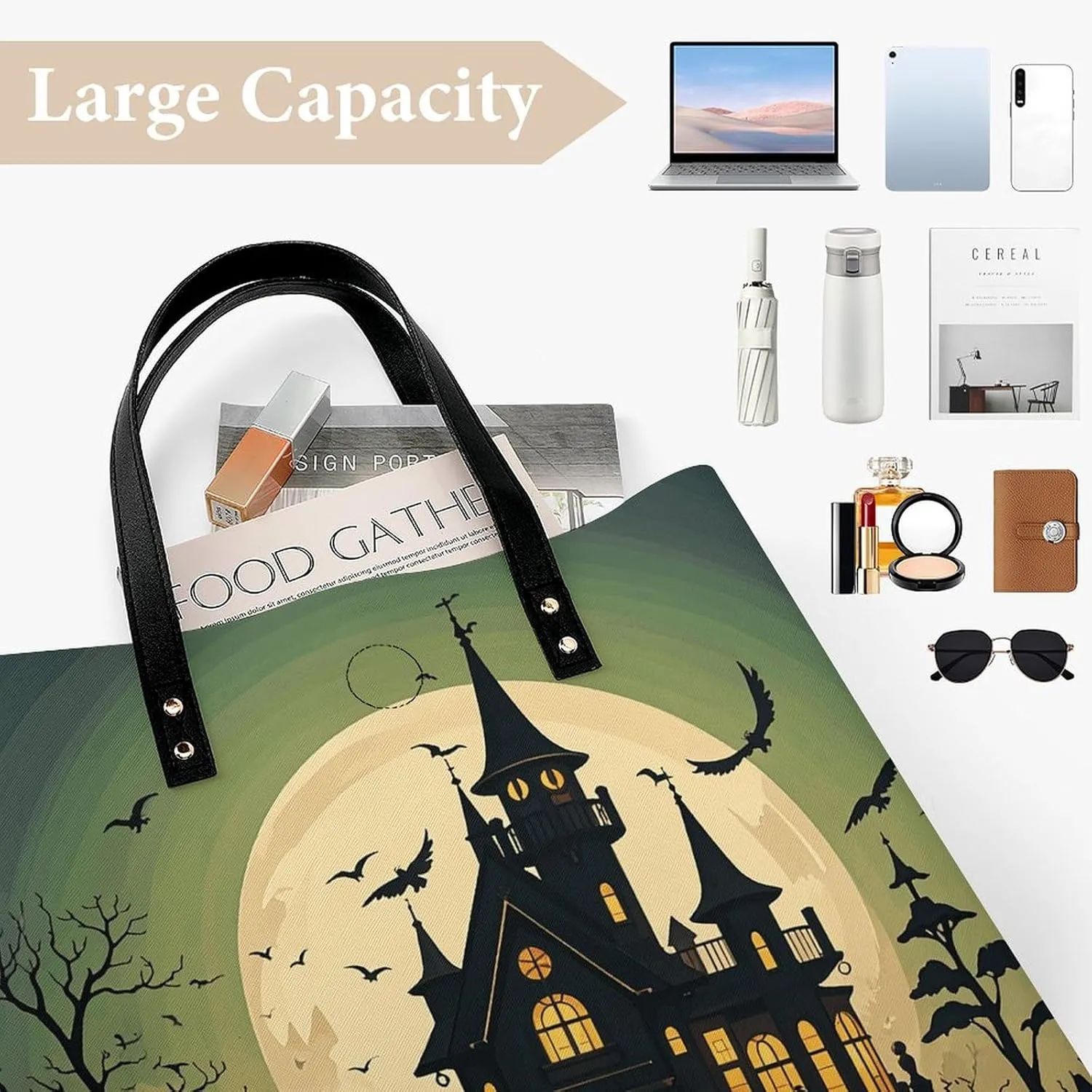 Leather Handbag for Women Tote Bag with Magnetic Buckle Pickleball Balls Colors Crossbody Bag Shoulder Bags