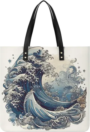 Leather Handbag for Women Tote Bag with Magnetic Buckle Red Black Plate Crossbody Bag Shoulder Bag
