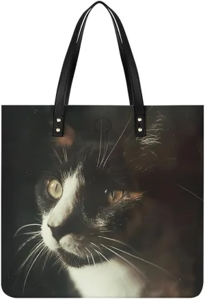 Leather Handbag for Women Tote Bag with Magnetic Buckle Red Black Plate Crossbody Bag Shoulder Bag