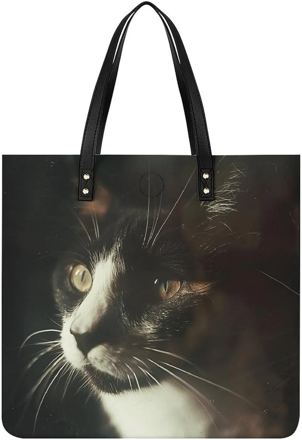 Leather Handbag for Women Tote Bag with Magnetic Buckle Red Black Plate Crossbody Bag Shoulder Bag