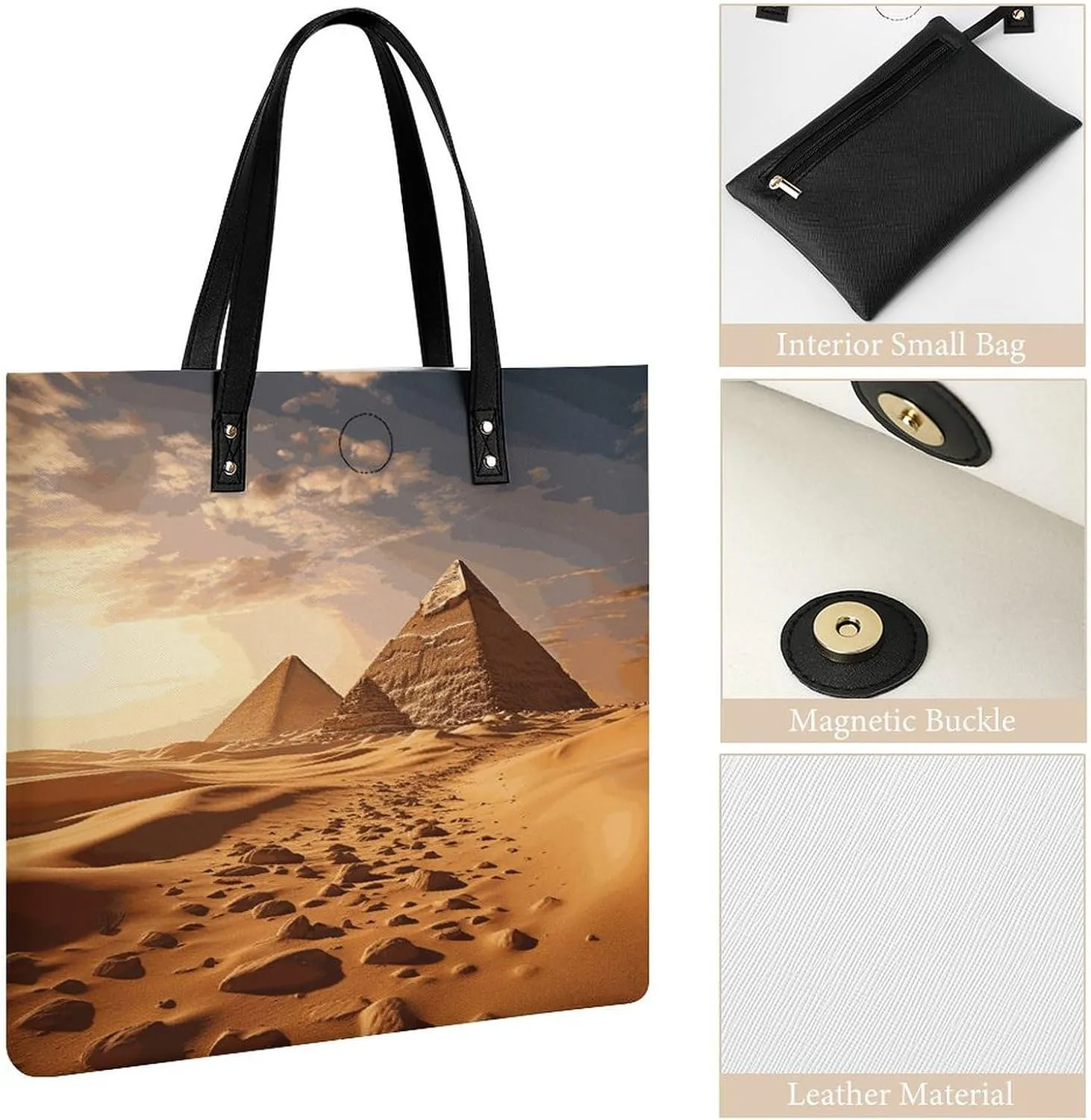 Leather Handbag for Women Tote Bag with Magnetic Buckle Sweet Candy Crossbody Bag Shoulder Bags