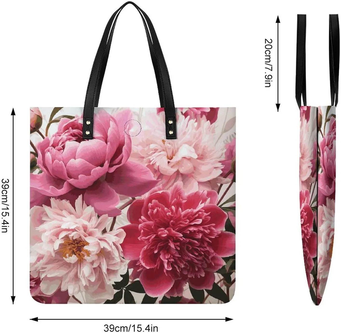 Leather Handbag for Women Tote Bag with Magnetic Buckle Sweet Candy Crossbody Bag Shoulder Bags