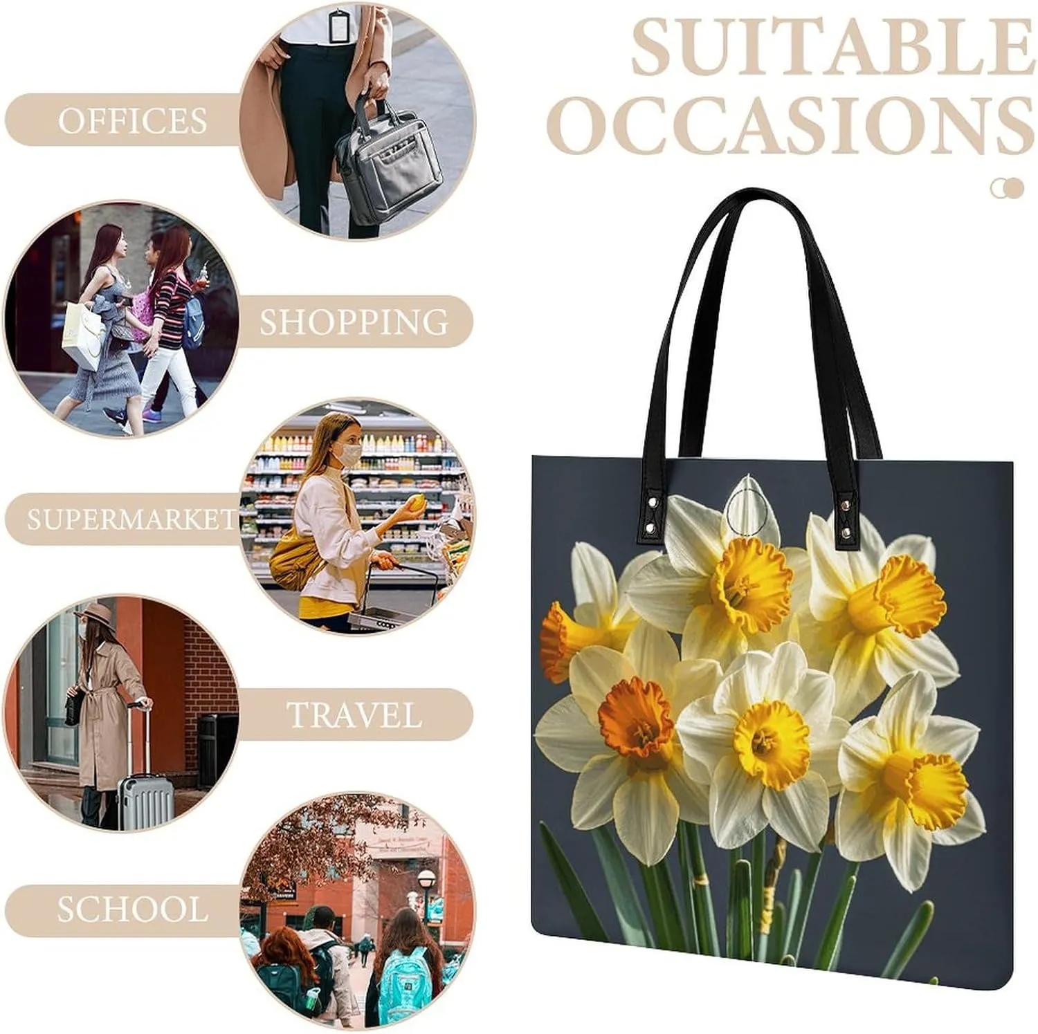 Leather Handbag for Women Tote Bag with Magnetic Buckle Tractor Farming Crossbody Bag Shoulder Bags