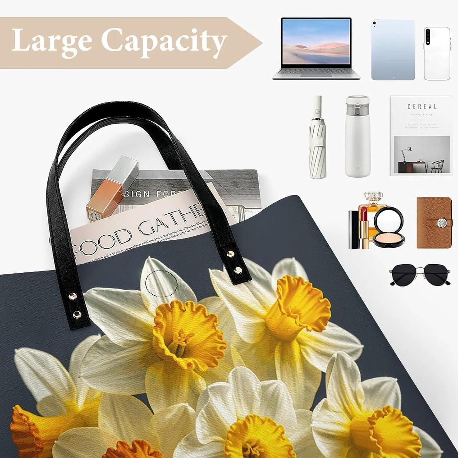 Leather Handbag for Women Tote Bag with Magnetic Buckle Tractor Farming Crossbody Bag Shoulder Bags