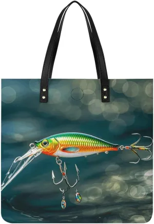 Leather Handbag for Women Tote Bag with Magnetic Buckle Tropical Beach Palm Tree Crossbody Bag Shoulder Bags