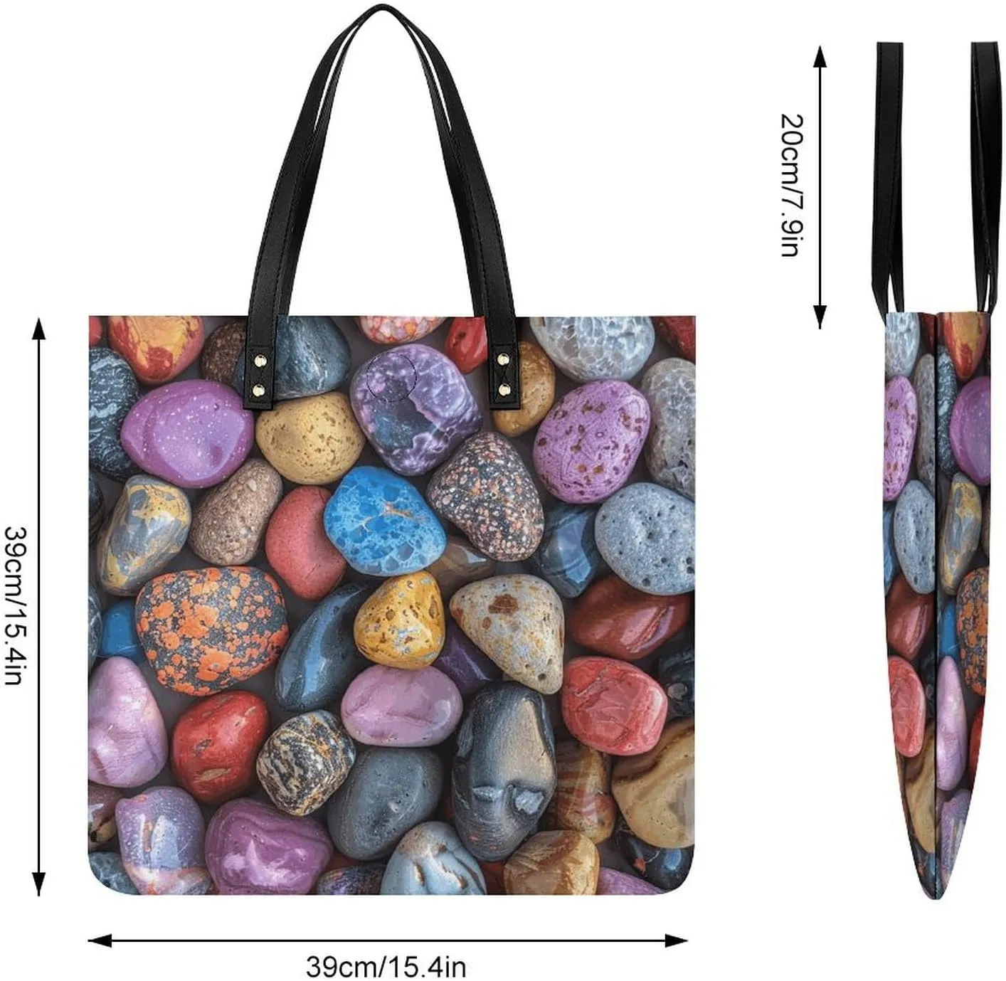 Leather Handbag for Women Tote Bag with Magnetic Buckle Tropical Beach Palm Tree Crossbody Bag Shoulder Bags