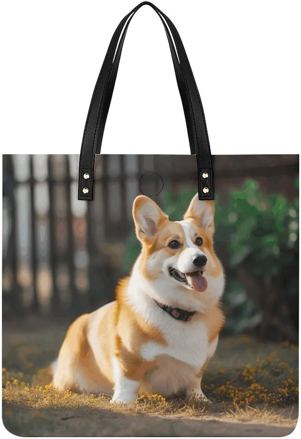 Leather Handbag for Women Tote Bag with Magnetic Buckle Violin Sheet Music Crossbody Bag Shoulder Bag