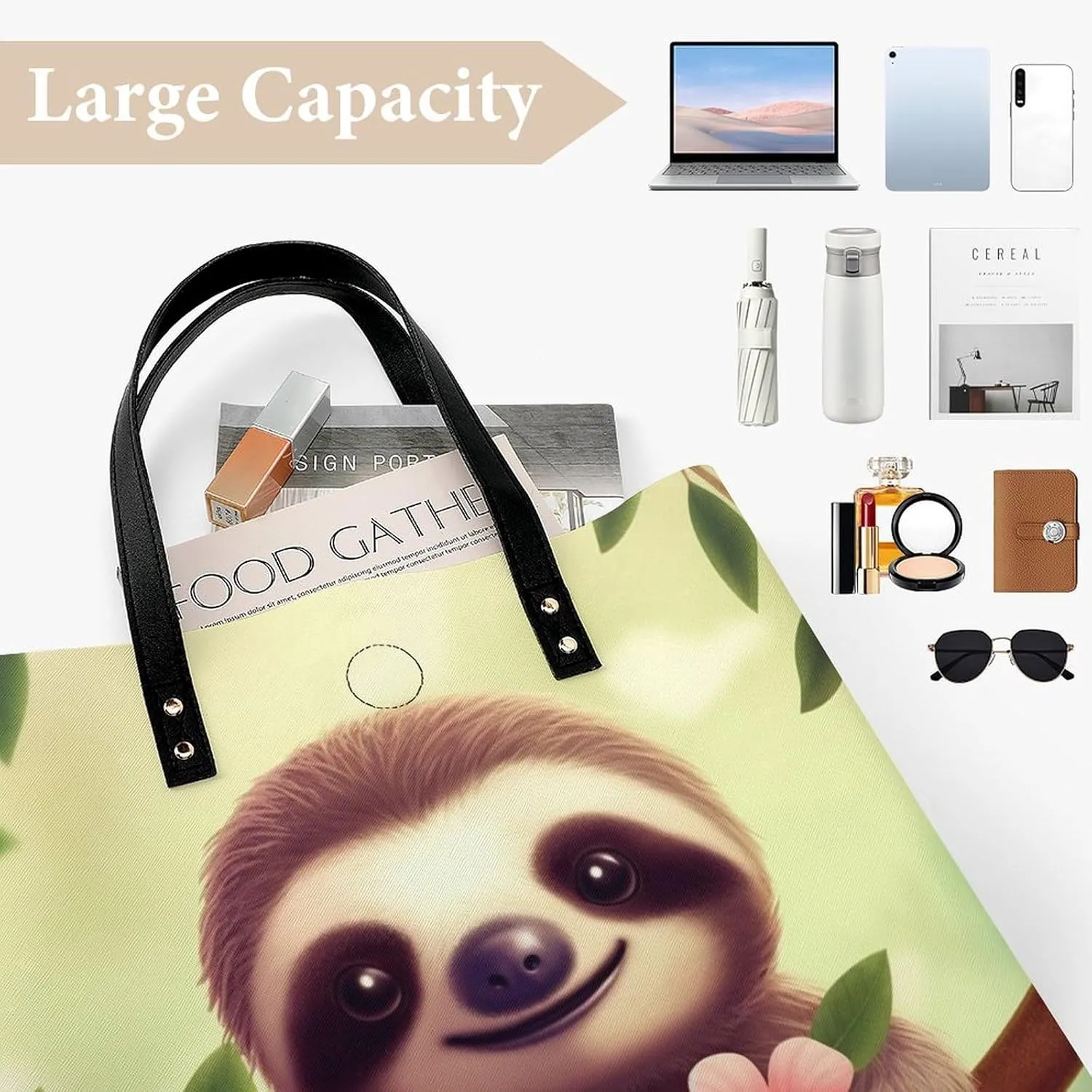 Leather Handbag for Women Tote Bag with Magnetic Buckle Visual Illusion Crossbody Bag Shoulder Bag