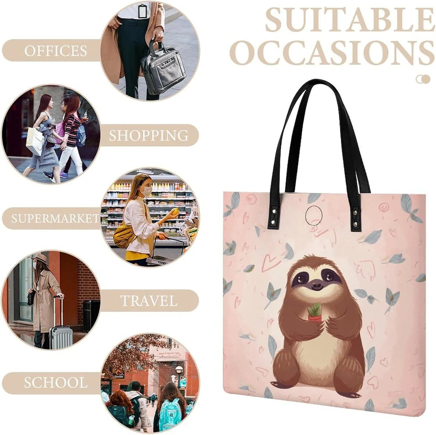 Leather Handbag for Women Tote Bag with Magnetic Buckle Visual Illusion Crossbody Bag Shoulder Bag