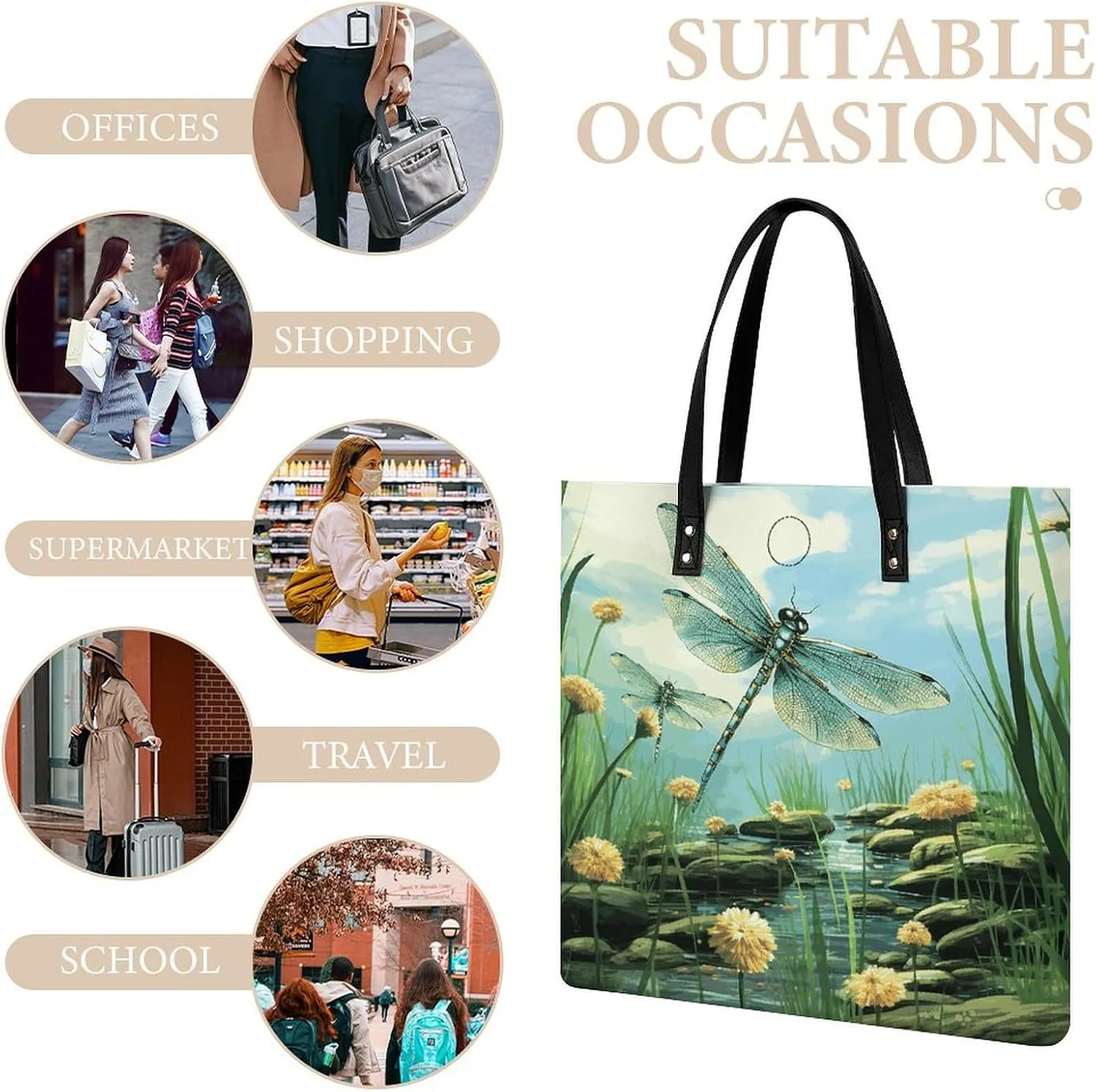 Leather Handbag for Women Tote Bag with Magnetic Buckle Xmas Snowman Crossbody Bag Shoulder Bag