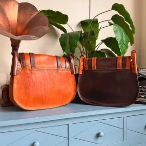 Leather Saddle Bag