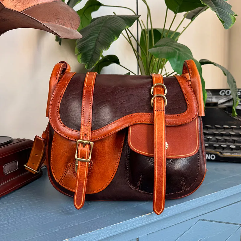 Leather Saddle Bag