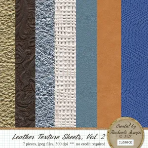 Leather Texture Sheets, Volume 02