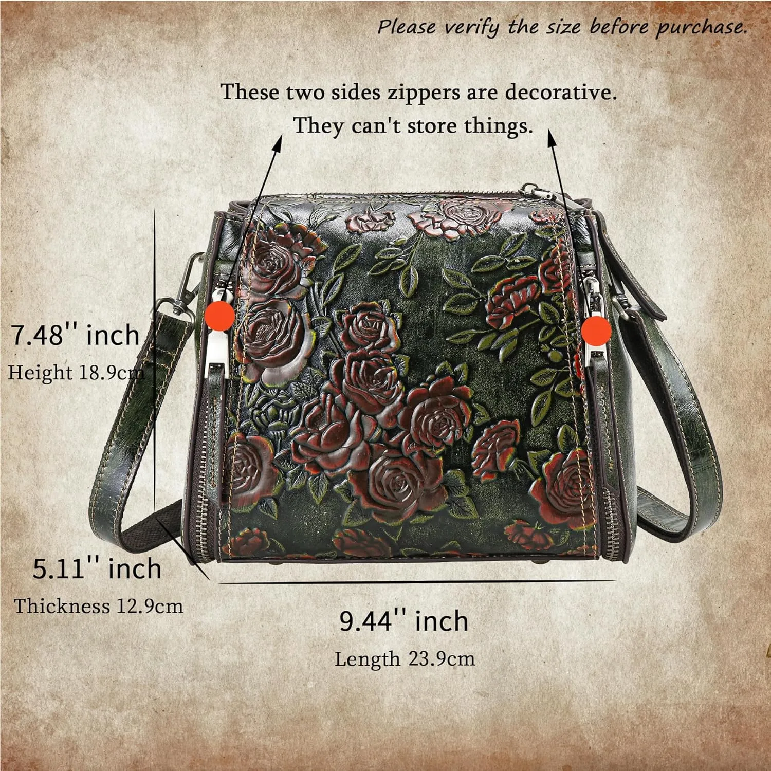 LETEULO Crossbody Bag for Women Top Handle Tote Purses Vintage Satchels Handbag
