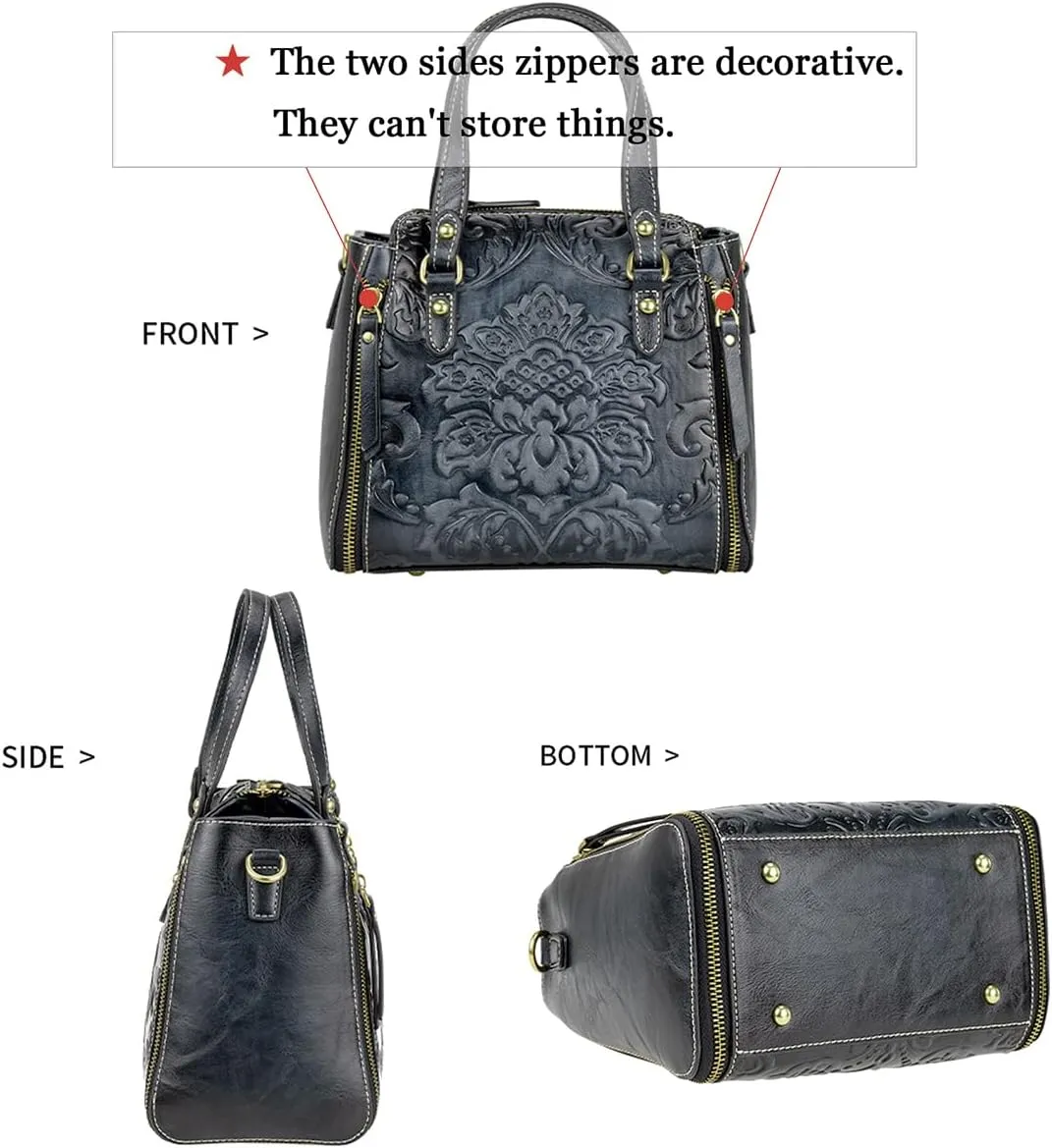 LETEULO Crossbody Bag for Women Top Handle Tote Purses Vintage Satchels Handbag