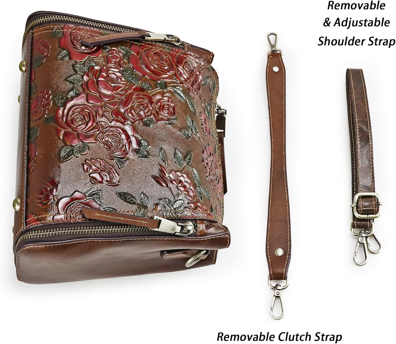 LETEULO Crossbody Bag for Women Top Handle Tote Purses Vintage Satchels Handbag