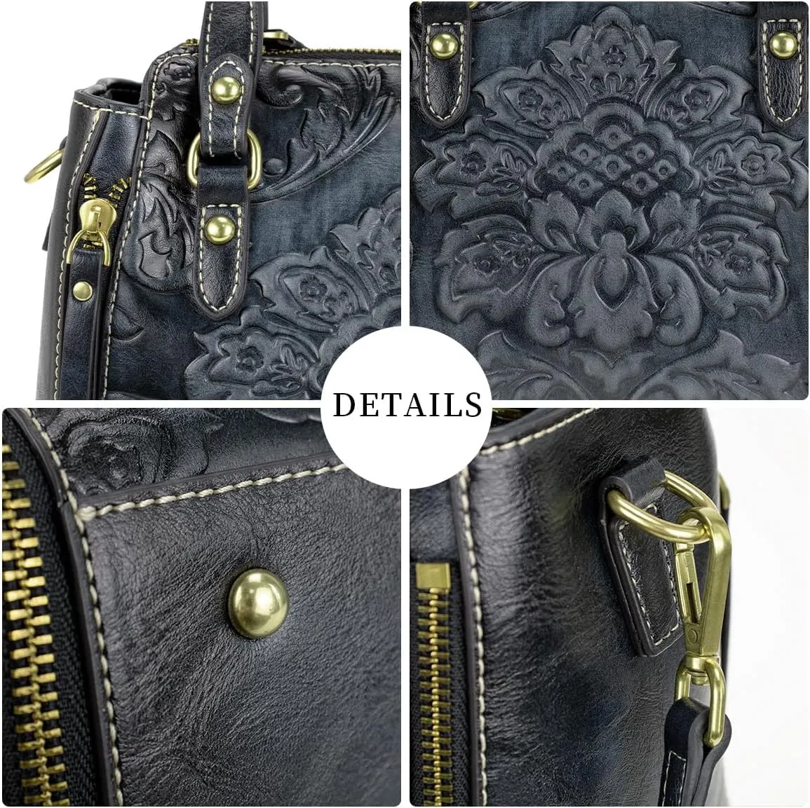 LETEULO Crossbody Bag for Women Top Handle Tote Purses Vintage Satchels Handbag