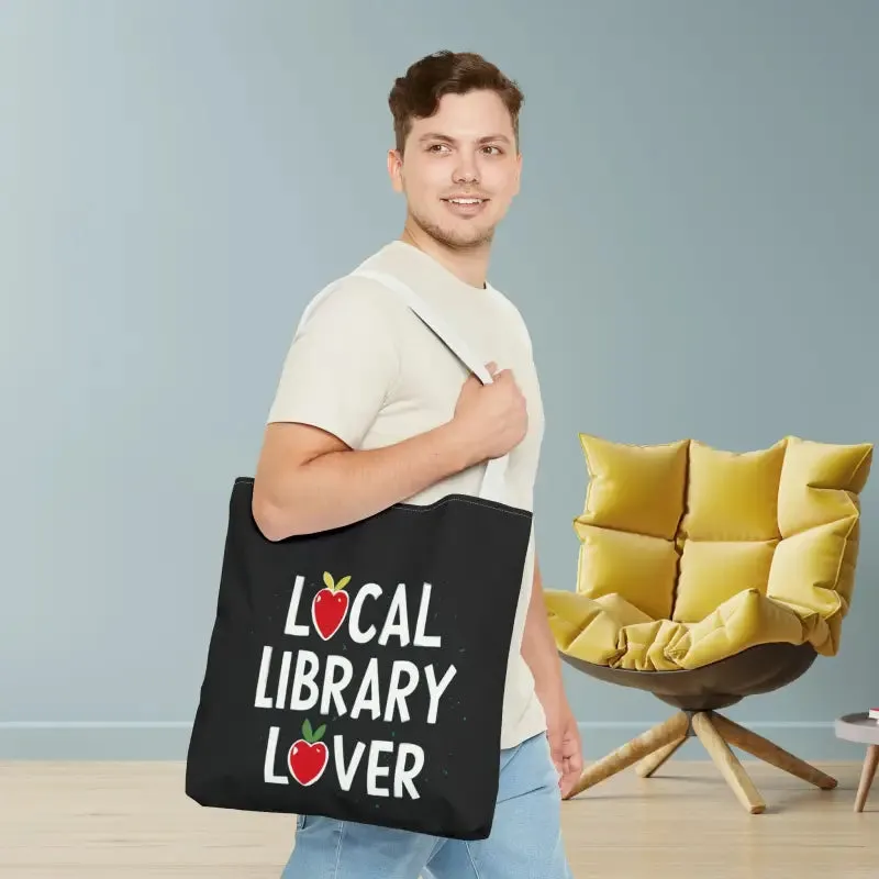 Library Lover Aop Tote Bag Perfect for Everyday Style