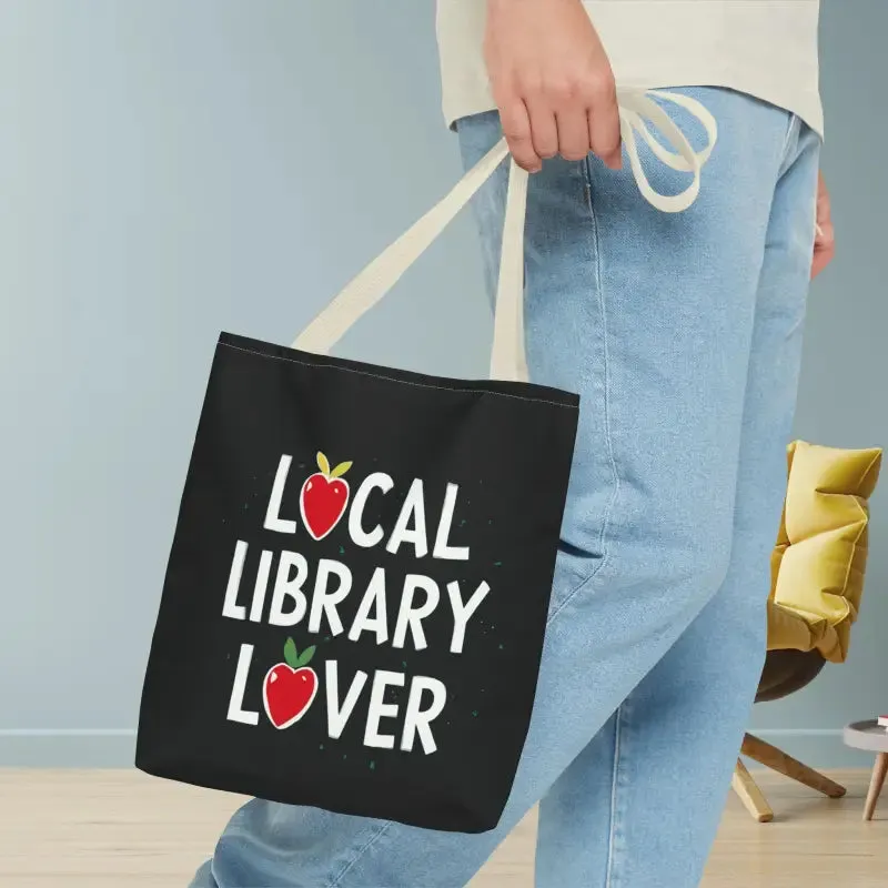 Library Lover Aop Tote Bag Perfect for Everyday Style