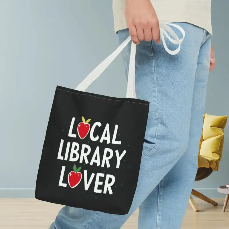 Library Lover Aop Tote Bag Perfect for Everyday Style