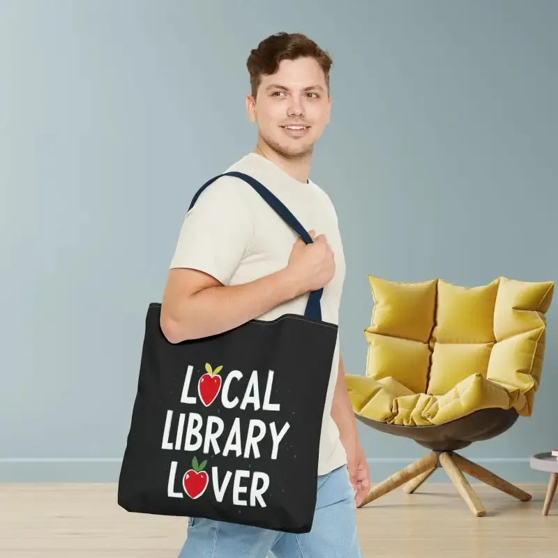 Library Lover Aop Tote Bag Perfect for Everyday Style