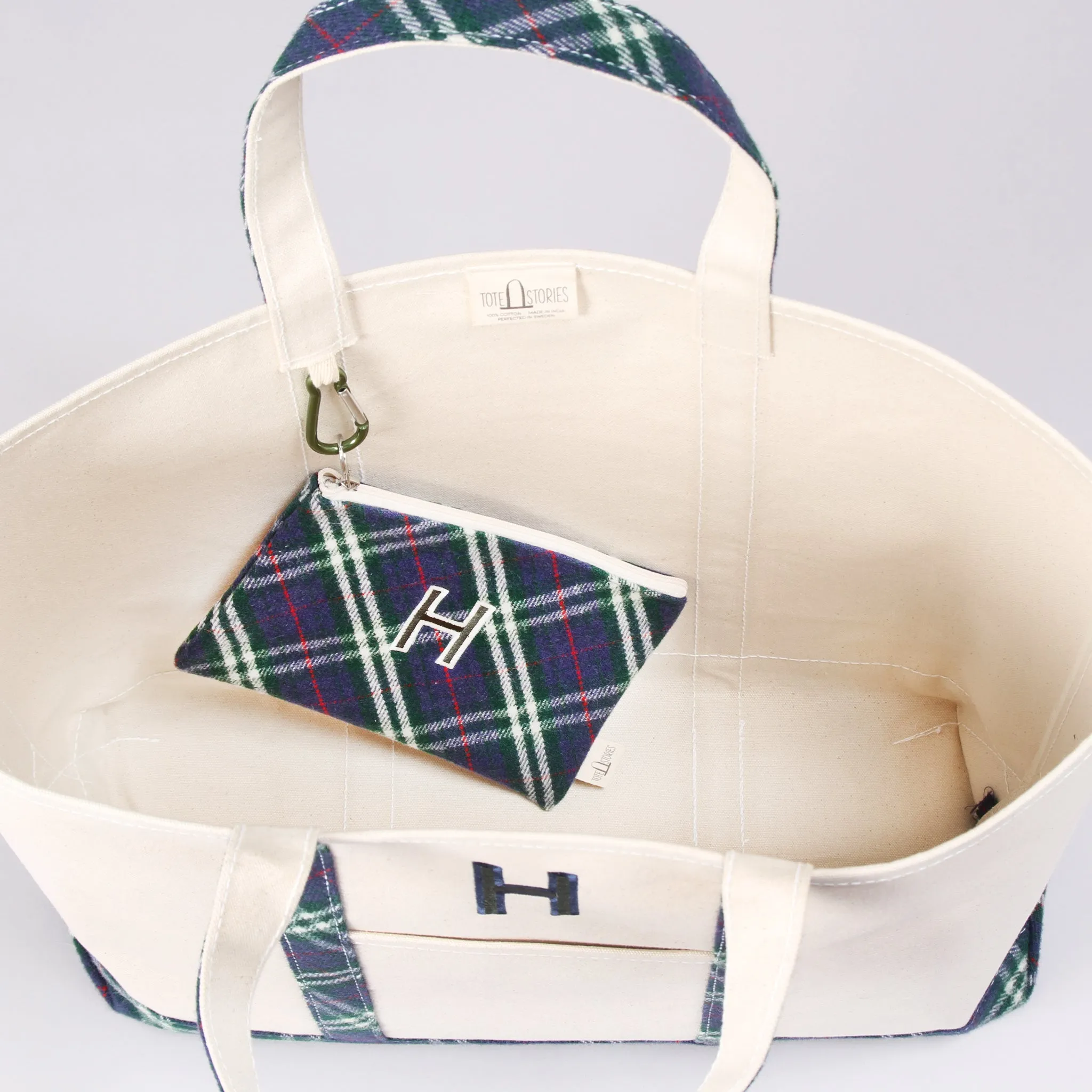 Limited Tote Bag - Wool Tartan