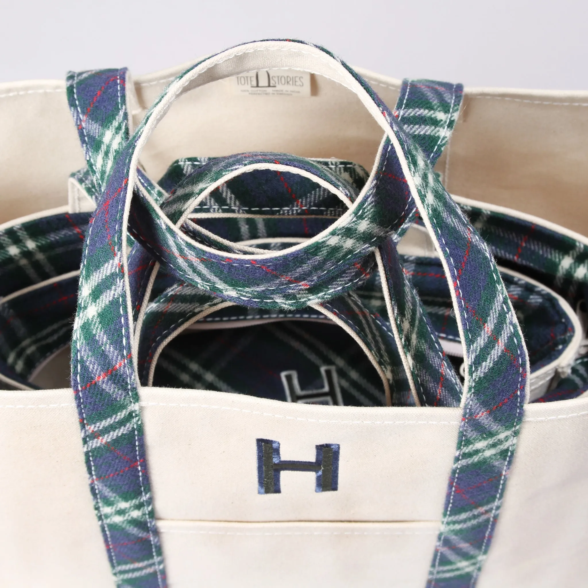 Limited Tote Bag - Wool Tartan