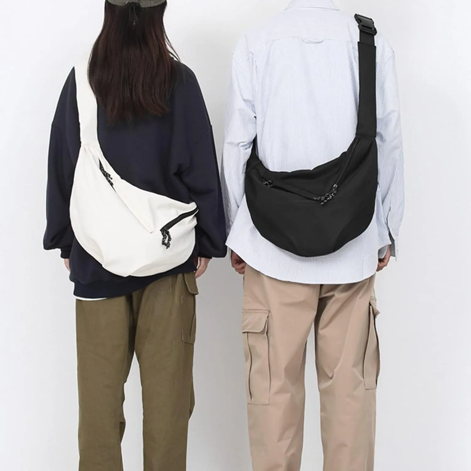Locomotive Cool Dumpling Shoulder Bag Casual Men And Women Single Shoulder Messenger over The Shoulder (Green, One Size)