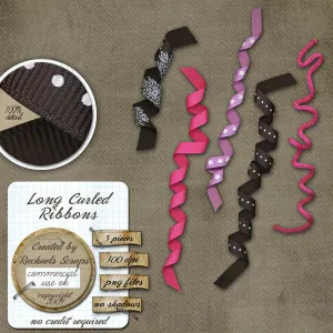 Long Curled Ribbons