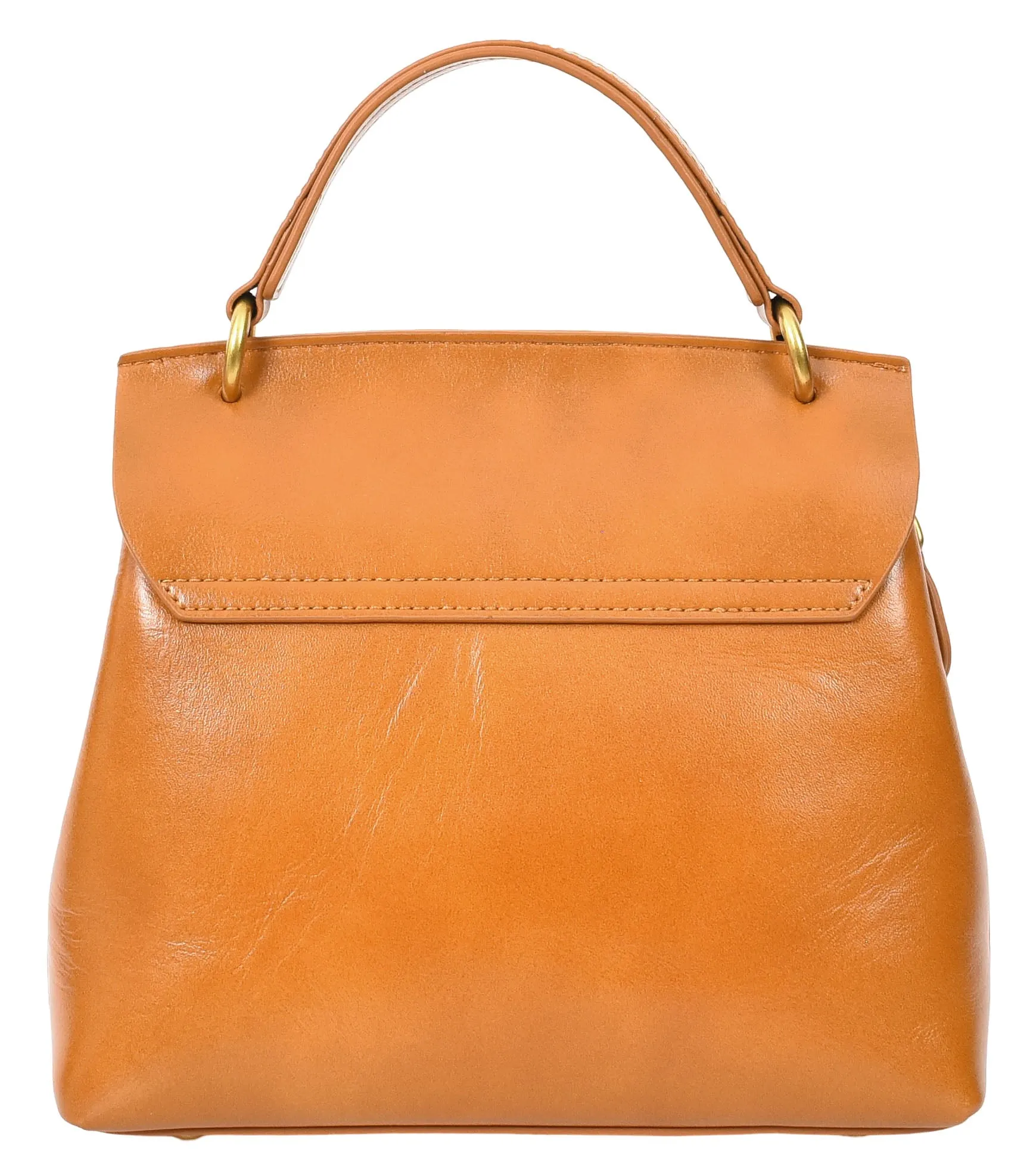 Lucena Women's Small Real Leather Shoulder Handbag Tan
