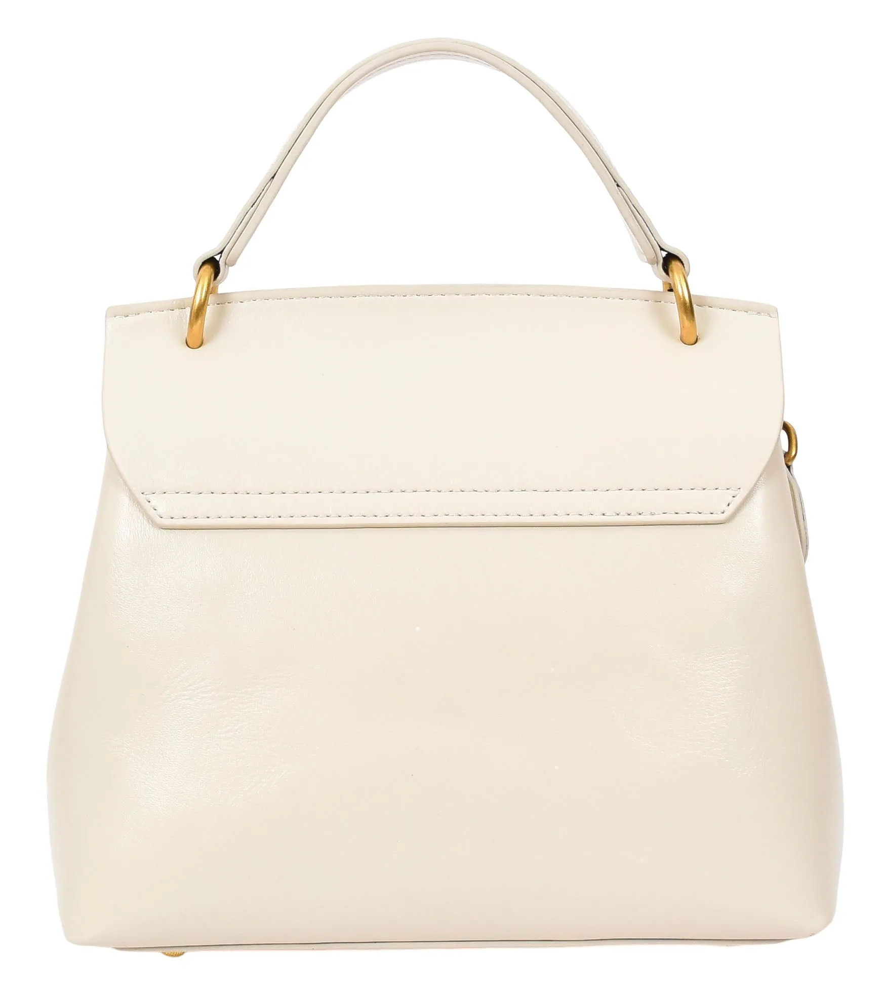 Lucena Women's Small Real Leather Shoulder Handbag White