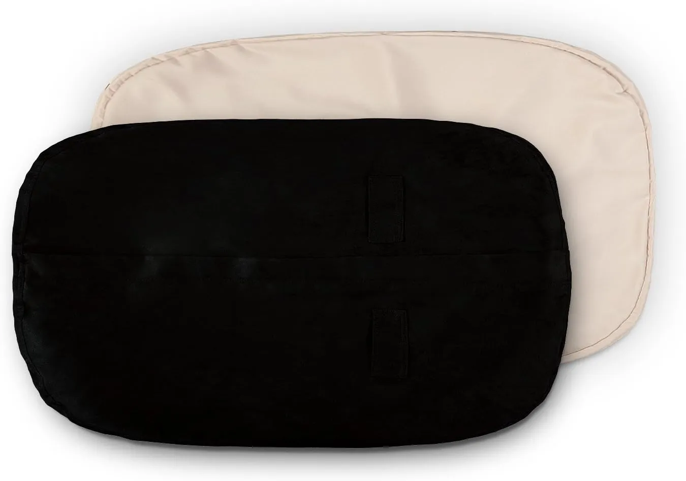 Lumaland Luxury Microsuede Outer Cover for Bean Bags Machine Washable 7-Foot Bean Bag Cover with Inlay in Black Cover and Inlay ONLY