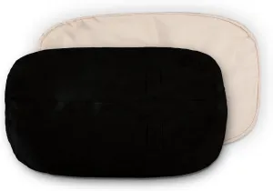 Lumaland Luxury Microsuede Outer Cover for Bean Bags Machine Washable 7-Foot Bean Bag Cover with Inlay in Black Cover and Inlay ONLY