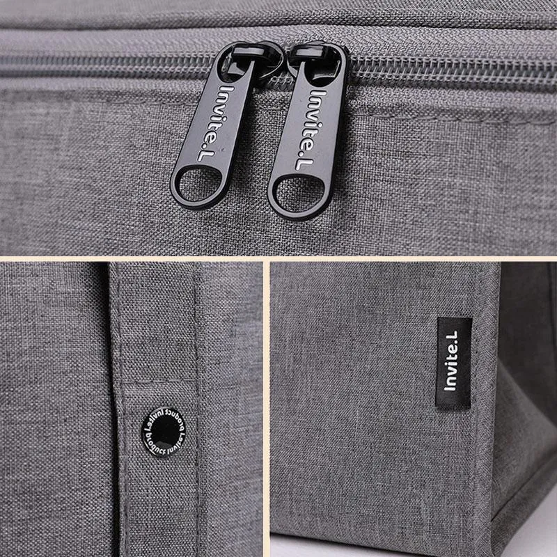 Lunch Bag 1PC 3Sizes 3Colours Thermal Insulated