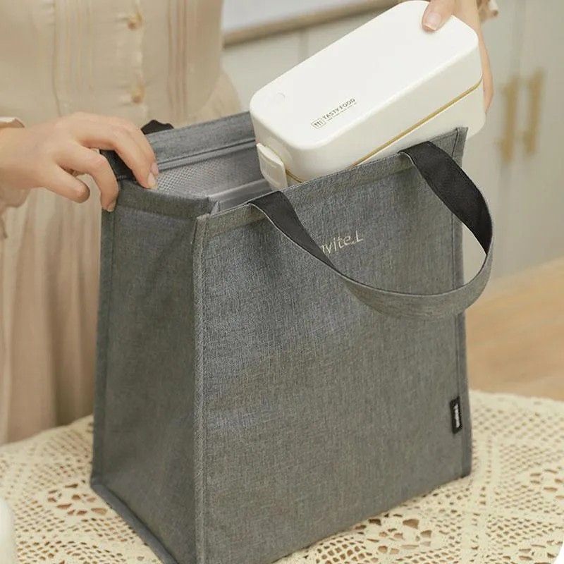 Lunch Bag 1PC 3Sizes 3Colours Thermal Insulated