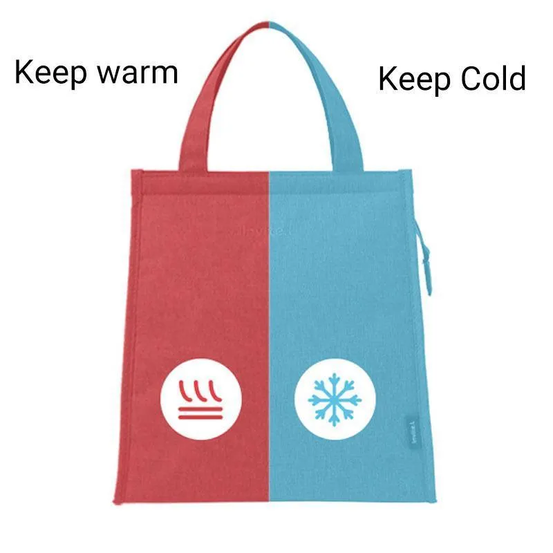 Lunch Bag 1PC 3Sizes 3Colours Thermal Insulated