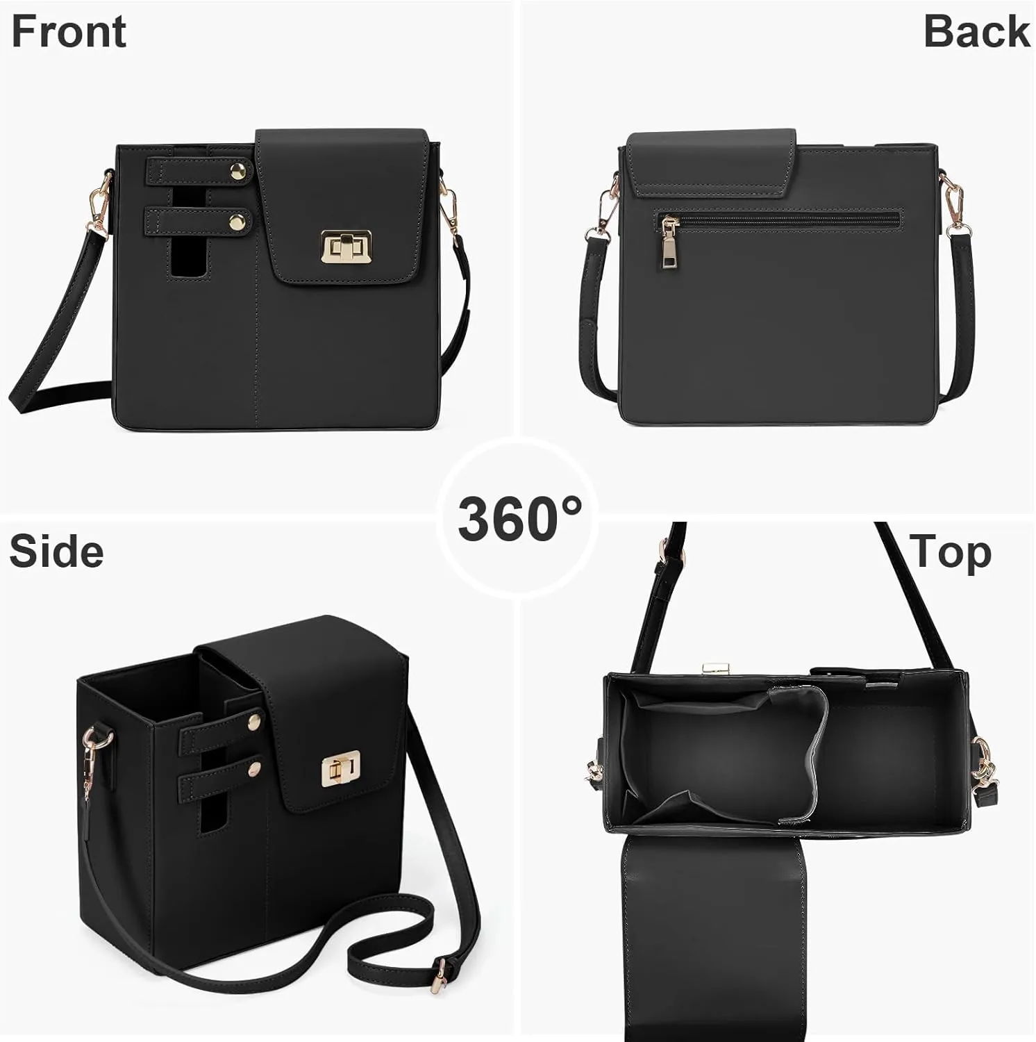Lushandy Crossbody Bag for Stanley Purse Cup Holder Bag Stanley Cup Bags Portable Water Bottle Purse with Strap