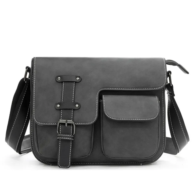 Luxury Business Brown Shoulder Bags Faux Leather