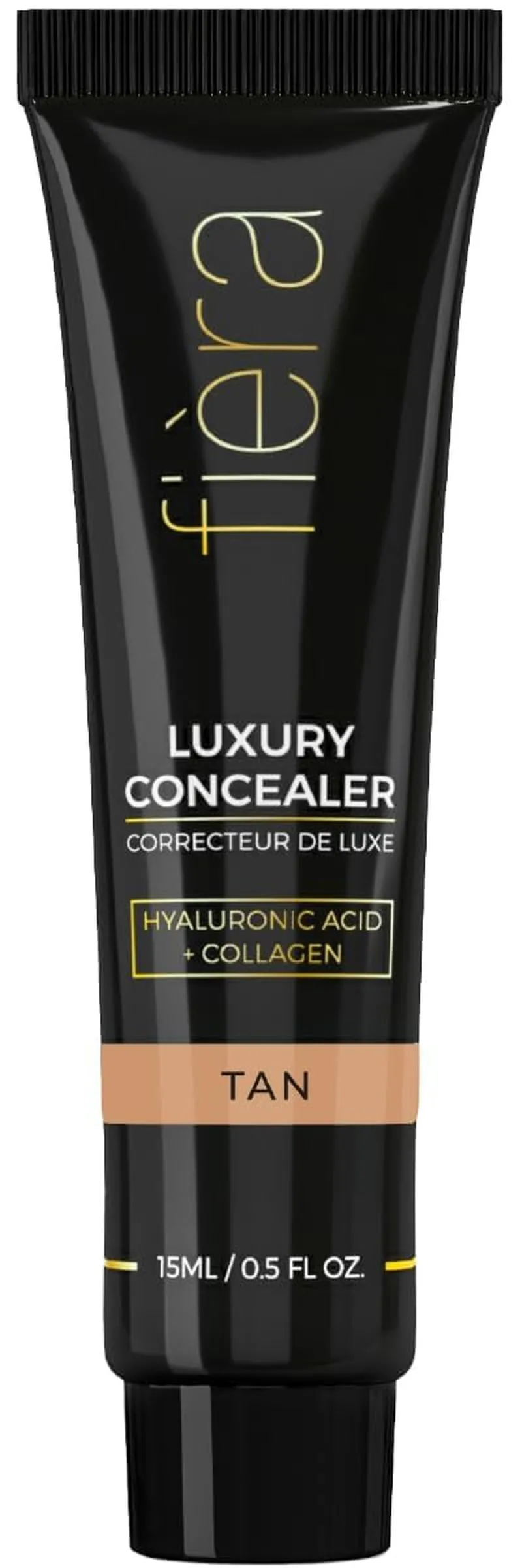 Luxury Concealer with Anti-Aging Ingredients - Full Coverage for Dark Circles, Wrinkles, Fine Lines, and Spots, Suitable for All-Day Wear, Perfect for Mature Skin - Bisque, 0.5 FL. OZ. / 15 ML