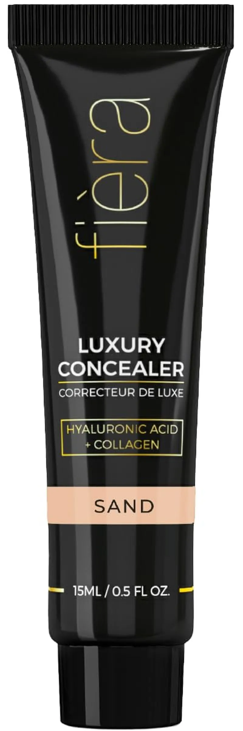 Luxury Concealer with Anti-Aging Ingredients - Full Coverage for Dark Circles, Wrinkles, Fine Lines, and Spots, Suitable for All-Day Wear, Perfect for Mature Skin - Bisque, 0.5 FL. OZ. / 15 ML