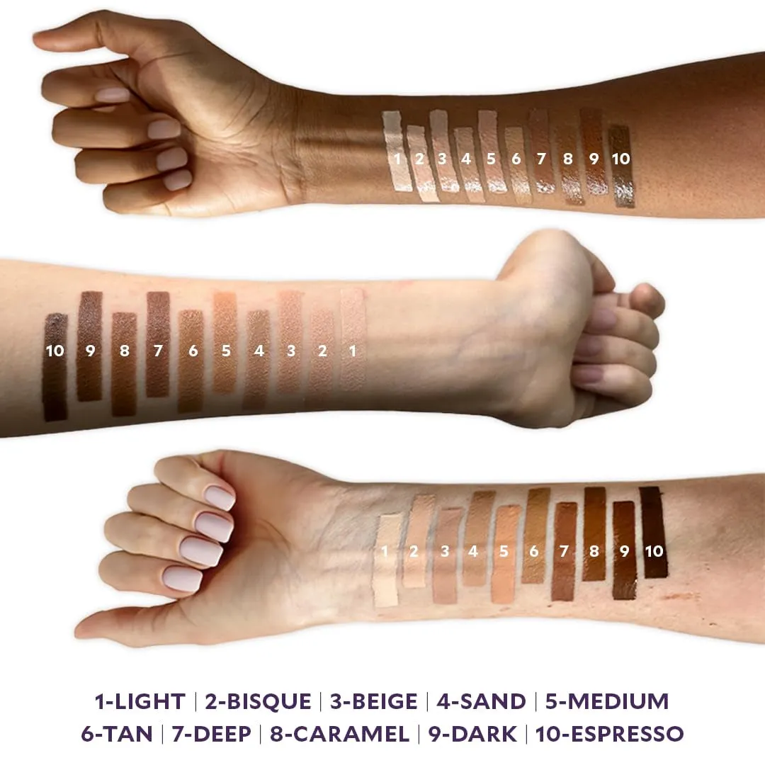 Luxury Concealer with Anti-Aging Ingredients - Full Coverage for Dark Circles, Wrinkles, Fine Lines, and Spots, Suitable for All-Day Wear, Perfect for Mature Skin - Bisque, 0.5 FL. OZ. / 15 ML