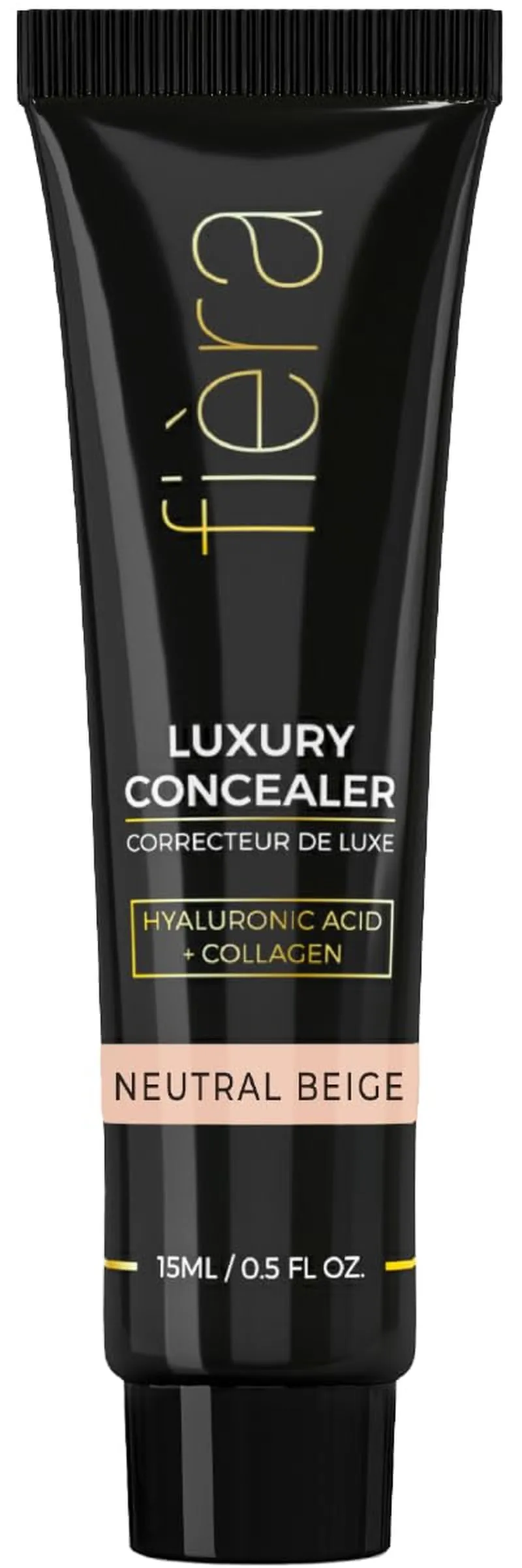 Luxury Concealer with Anti-Aging Ingredients - Full Coverage for Dark Circles, Wrinkles, Fine Lines, and Spots, Suitable for All-Day Wear, Perfect for Mature Skin - Bisque, 0.5 FL. OZ. / 15 ML