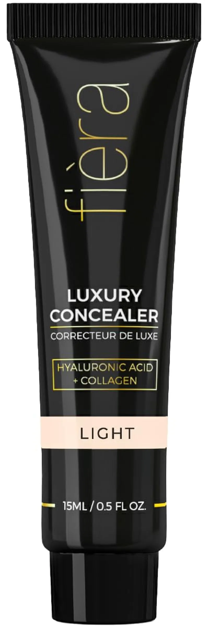 Luxury Concealer with Anti-Aging Ingredients - Full Coverage for Dark Circles, Wrinkles, Fine Lines, and Spots, Suitable for All-Day Wear, Perfect for Mature Skin - Bisque, 0.5 FL. OZ. / 15 ML