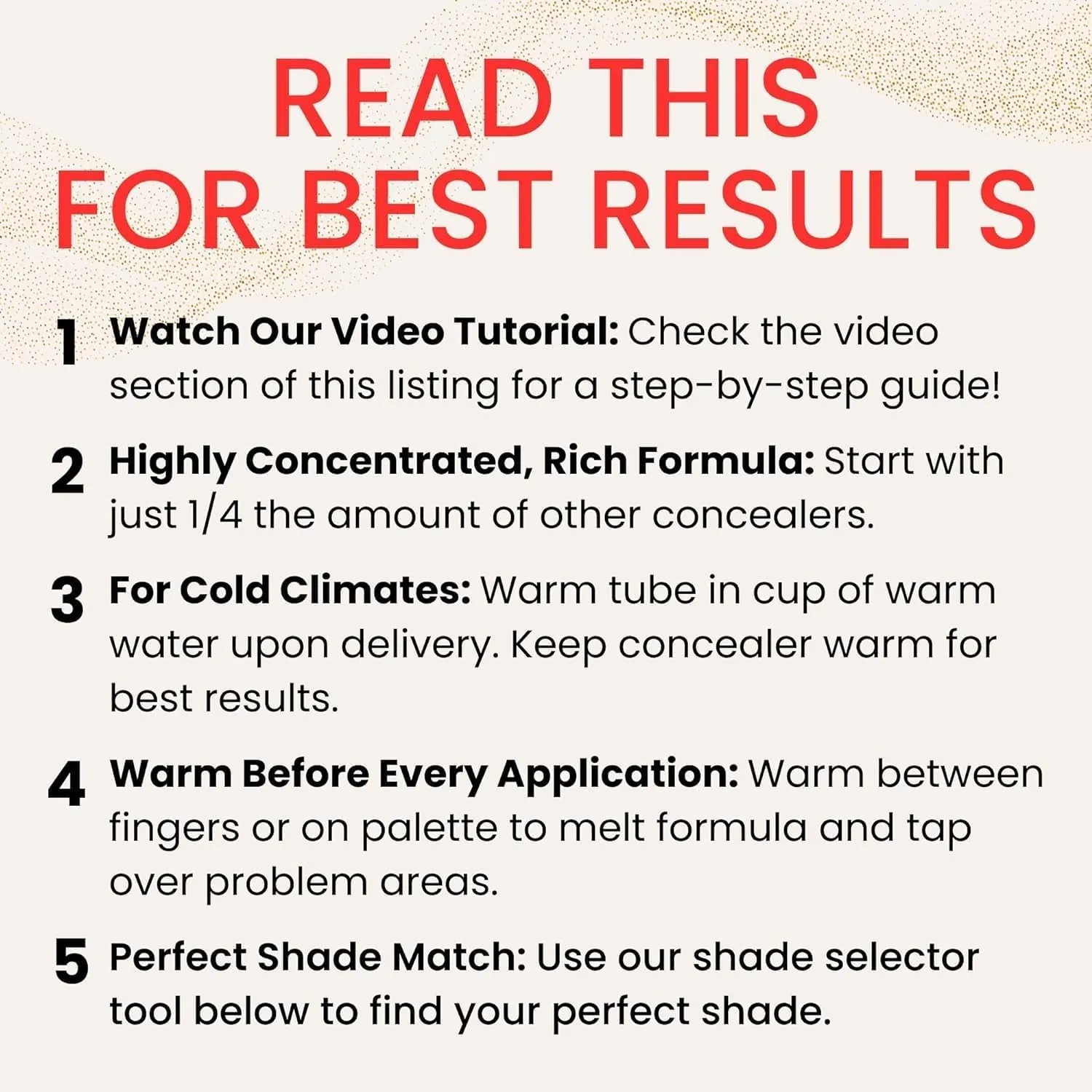 Luxury Concealer with Anti-Aging Ingredients - Full Coverage for Dark Circles, Wrinkles, Fine Lines, and Spots, Suitable for All-Day Wear, Perfect for Mature Skin - Bisque, 0.5 FL. OZ. / 15 ML