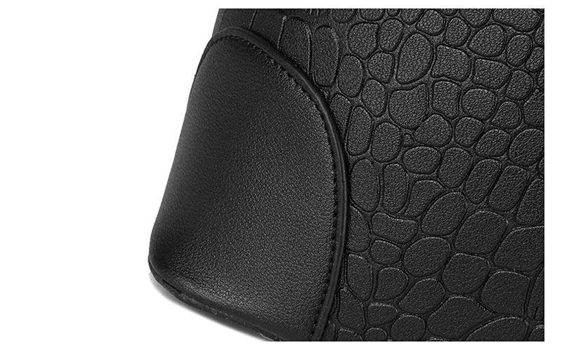Luxury Designer Black Croc Tote 2 In 1 Handbag