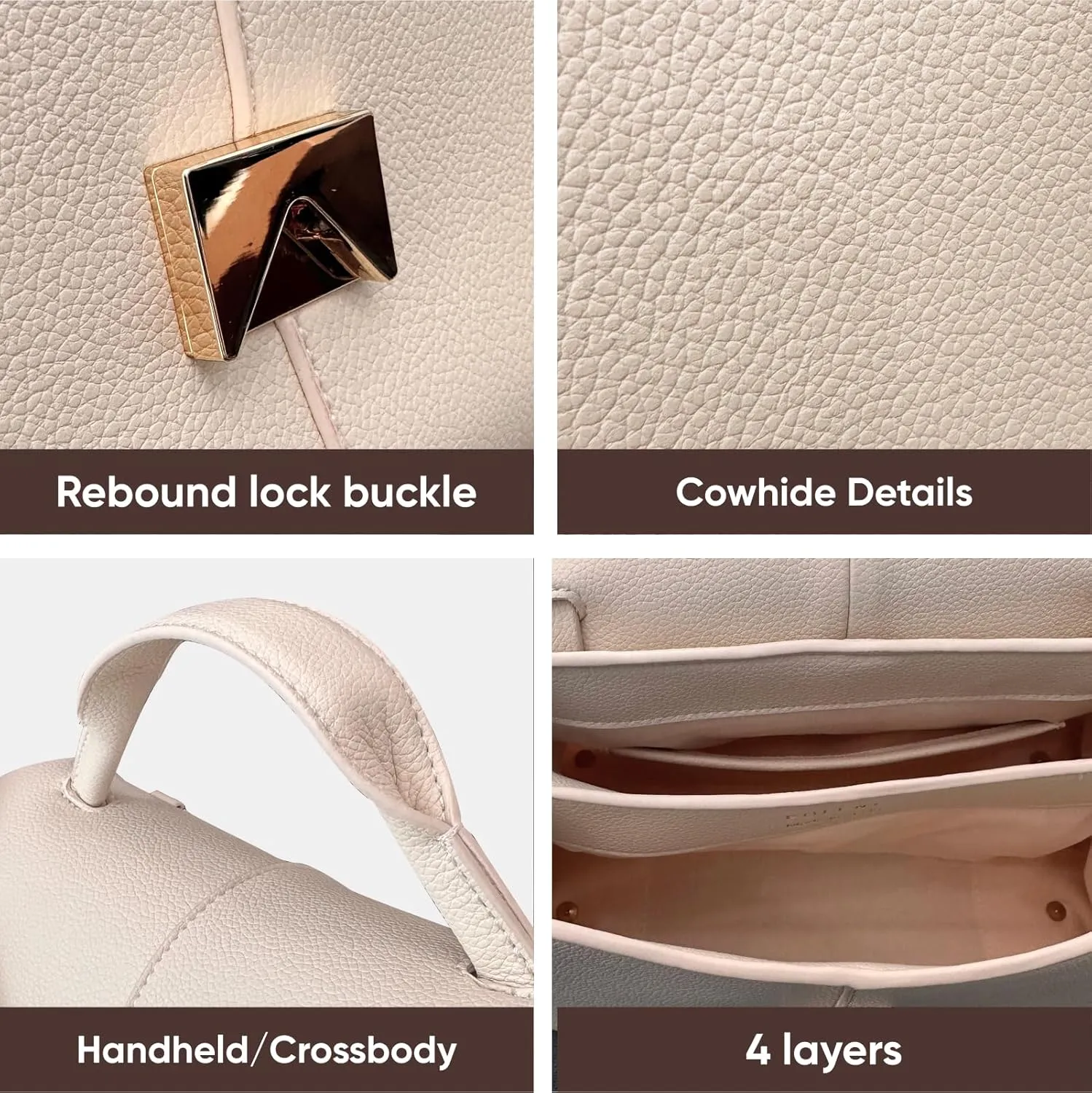 Luxury Handbags for Women Leather Satchel & Top-Handle Designer Bags